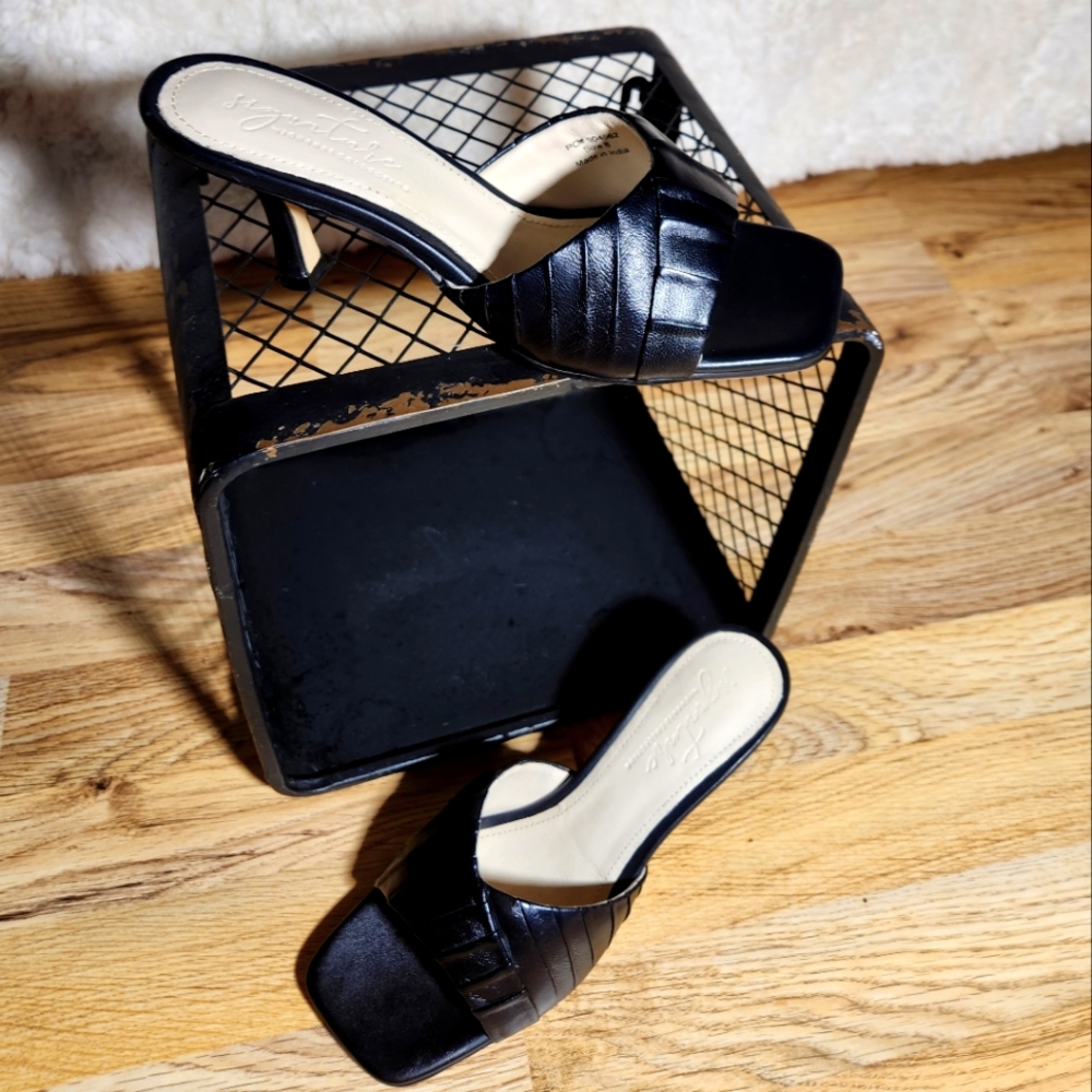 Summer sandles black heel